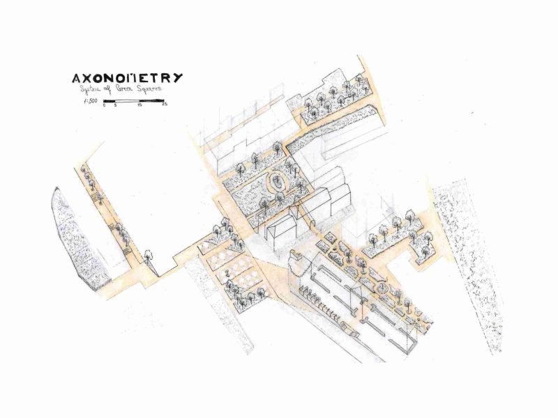 Group IV_ Parque urbano do Reguengo_axonometry