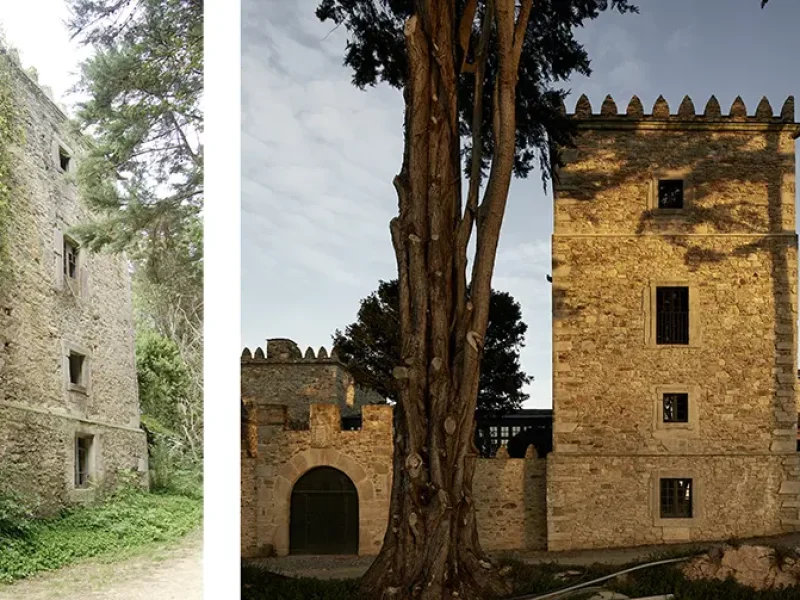 Palacio de las Torres de Donlebún-antesdespues