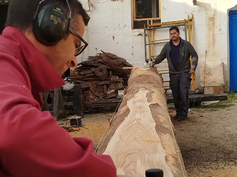 planificando las caras del eje 4